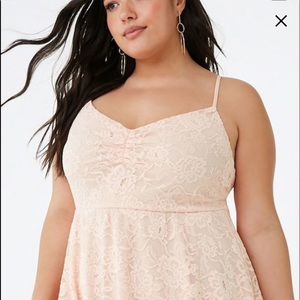 Plus Size Lace Cami Dress